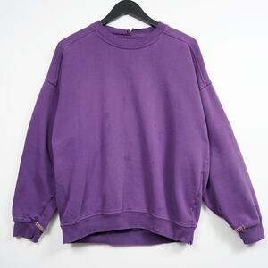 Vintage Gap Purple Distressed Crewneck Sweatshirt USA One of a Kind S M